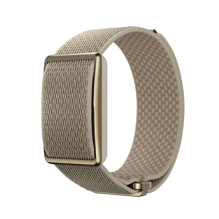 Bracelet de fitness connecté POLAR Loop GPS intégré, suivi sommeil et SpO2, bracelet textile beige, bracelet sans écran, autonomie jusqu'à 8 jours, étanchéité 3ATM - Neuf