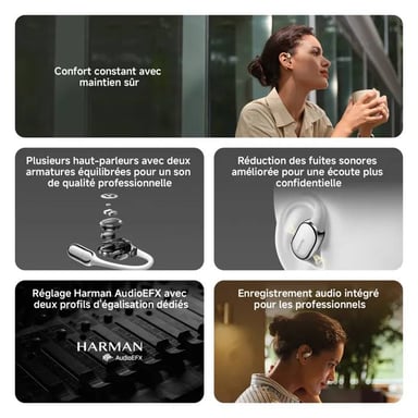 OpenWear Stereo Pro - Auricolari wireless, neri