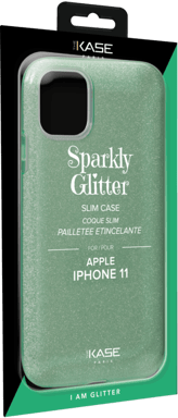 Guscio sottile glitterato per Apple iPhone 11, verde