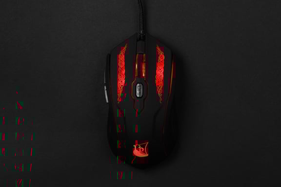 Konix Drakkar 61881192428 ratón Juego Ambidextro USB tipo A Óptico 2000 DPI