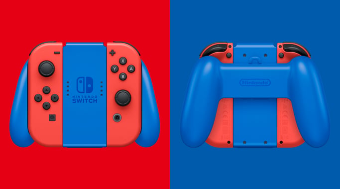 Switch - Edition Mario (Rouge & Bleu) & Housse Mario - Console de jeux portables 15,8 cm (6.2'') 32 Go Écran tactile Wifi Bleu, Rouge