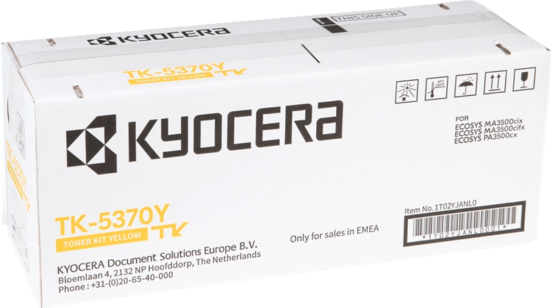 Cartouche de toner originale jaune Kyocera TK5370 1T02YJANL0TK5370Y Neuf