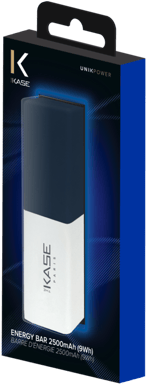 Barre d'énergie, 2500mAh, Marine Bleu
