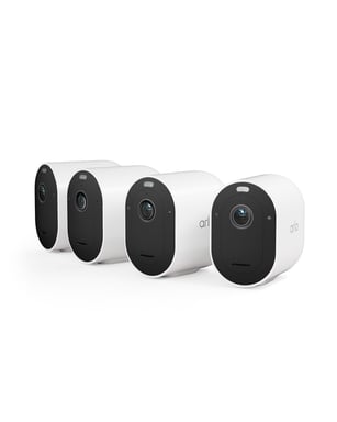 Arlo Caméra de surveillance sans fil Pro 5 2K, pack de 4 blanc