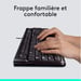 Logitech Desktop MK120 teclado Ratón incluido USB AZERTY Francés Negro