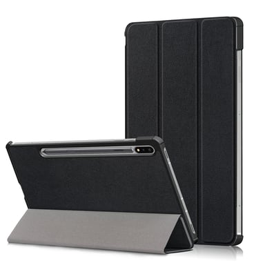 Housse Samsung Galaxy Tab S7 Plus / S8 Plus / S7 FE 12.4 pouces smartcover noire - Etui coque Pochette noir protection Tab S7 FE 5G / S7+ / S8+