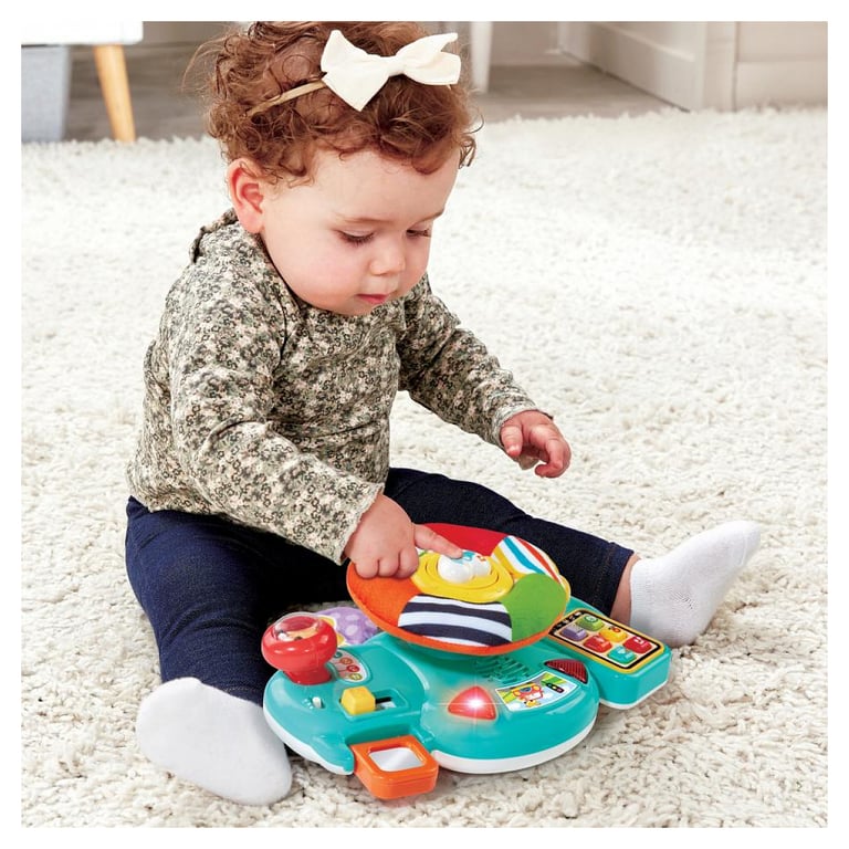 VTech Volant Baby Pilote Volant Voiture Enfant Interactif et Musical Éveil Sensoriel Jouet Poussette et Siège Auto Cadeau Bébé Dès Contenu en Français - vue 3