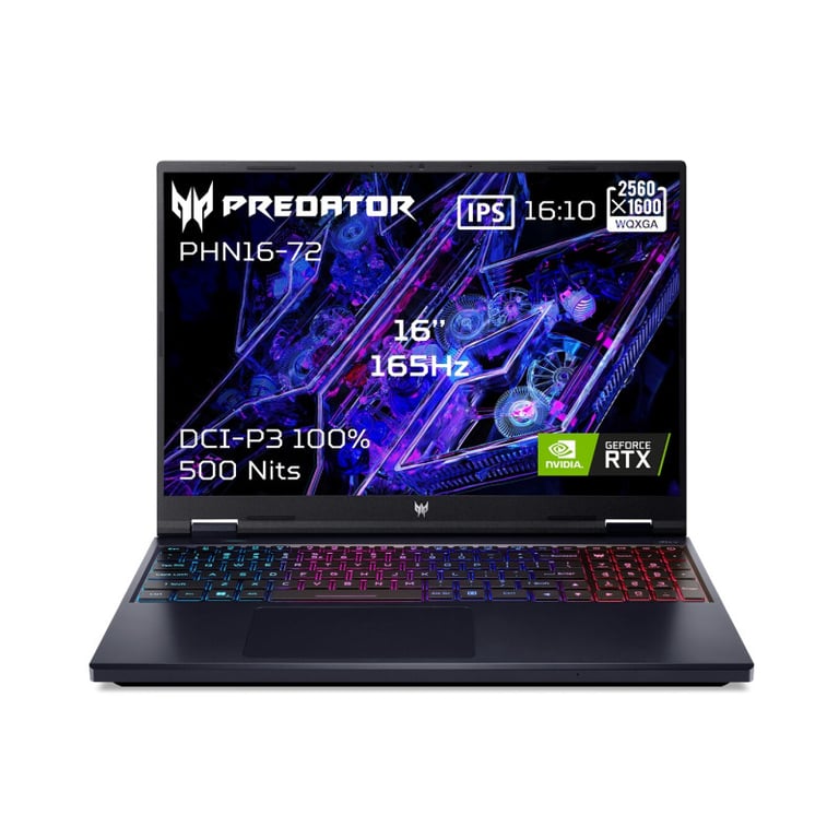 PC Portable Gaming Acer Predator Helios Neo 16 PHN16 72 16 QHD+ 165 Hz Intel® Core™ i5 RAM SSD Nvidia GeForce RTX 4060 Abyssal - vue 5