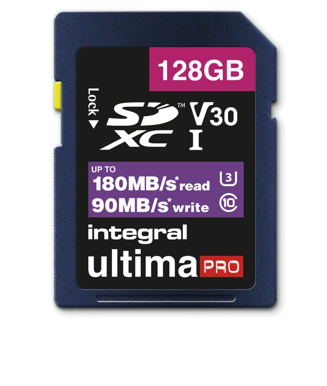 Integral INSDX128G 180V30V2 mémoire flash SDXC UHS I Neuf