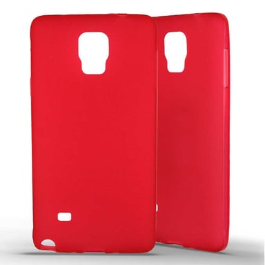 Coque silicone unie compatible Givré Rouge Samsung Galaxy Note 4