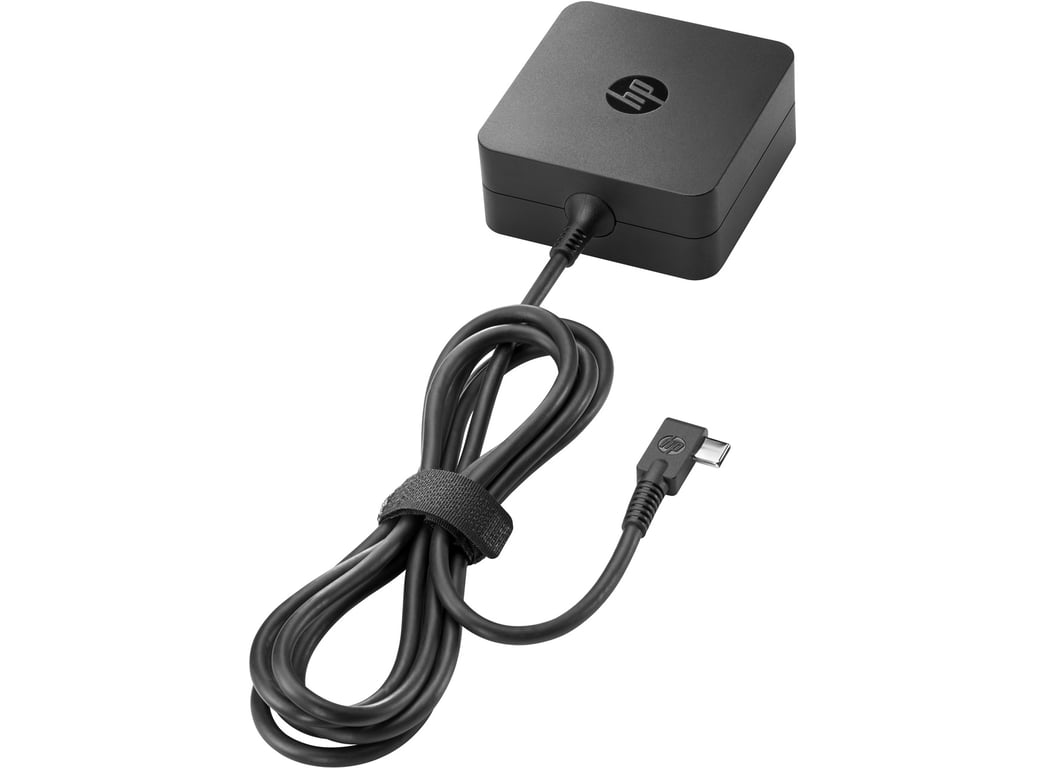 HP 45W USB Type-C AC Adapter adaptador e inversor de corriente Interior Negro - Nuevo