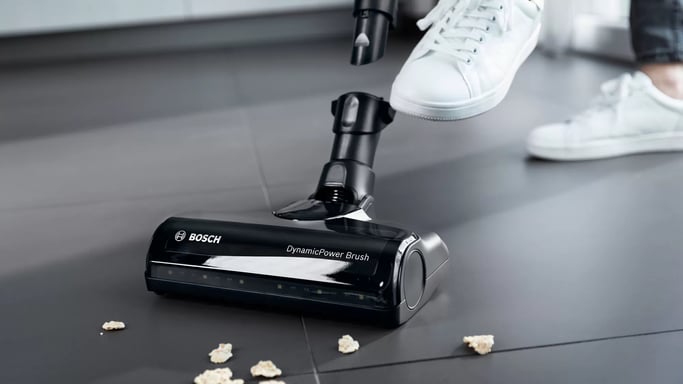 Bosch BBS711W Aspirapolvere senza sacco nero, acciaio inox, bianco