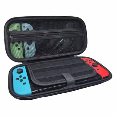 imoshion Etui Nintendo Switch avec poche zippée - Etui pour la Nintendo Switch (OLED) avec poignée - Noir
