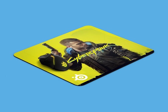 Alfombrilla de ratón para juegos - STEELSERIES - QCK Grande - Cyberpunk