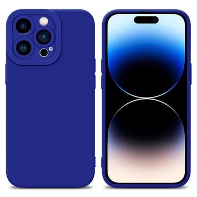 Coque pour Apple iPhone 14 PRO MAX en FLUID BLEU Housse de protection Étui en silicone TPU flexible