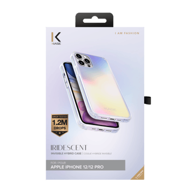 Carcasa híbrida iridiscente invisible para Apple iPhone 12/12Pro, Iridiscente