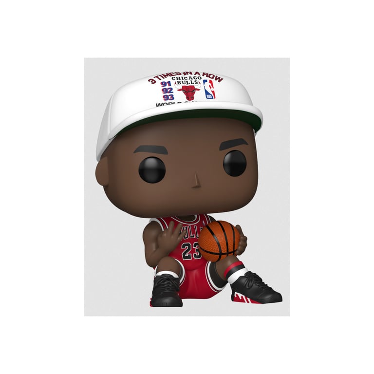 NBA Legends Figurine POP! Chicago Bulls: Michael Jordan 3 Times in a Row 9 cm - vue 3