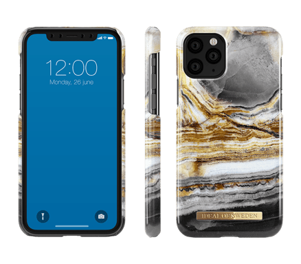 IDEAL OF SWEDEN Funda para Apple iPhone 11 Pro Fashion Case Diseño Cosmos Mármol Dorado