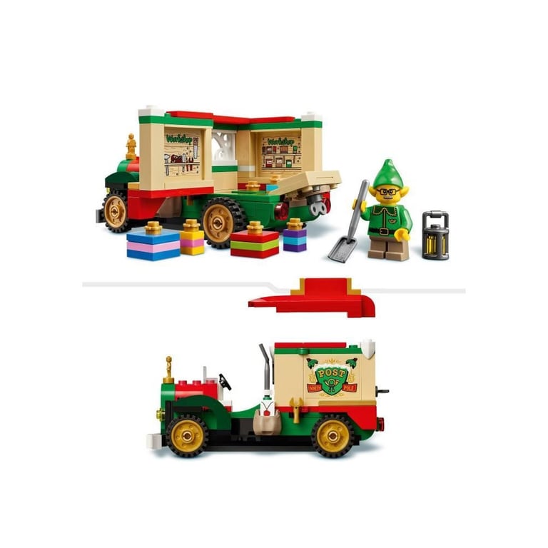 LEGO Le Camion de Livraison du Père Noël Jouet Coloré Maquette à Exposer avec Sapin de Noël Cadeaux et Décorations Idée de Cadeau pour Les Fêtes pour Garçon ou Fille dès 40746 - vue 3