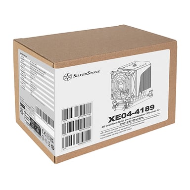 Silverstone SST-XE04-4189B système de refroidissement d'ordinateur Processeur Refroidisseur d'air 9,2 cm Noir 1 pièce(s)