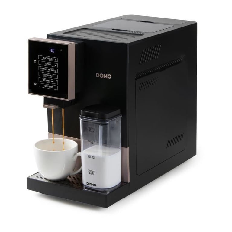 Machine à expresso automatique avec broyeur DOMO DO743K 19 bar 125 g café - vue 2