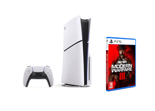 Sony PlayStation 5 Slim + Call of Duty: Modern Warfare III 1,02 TB Wifi Negro, Blanco
