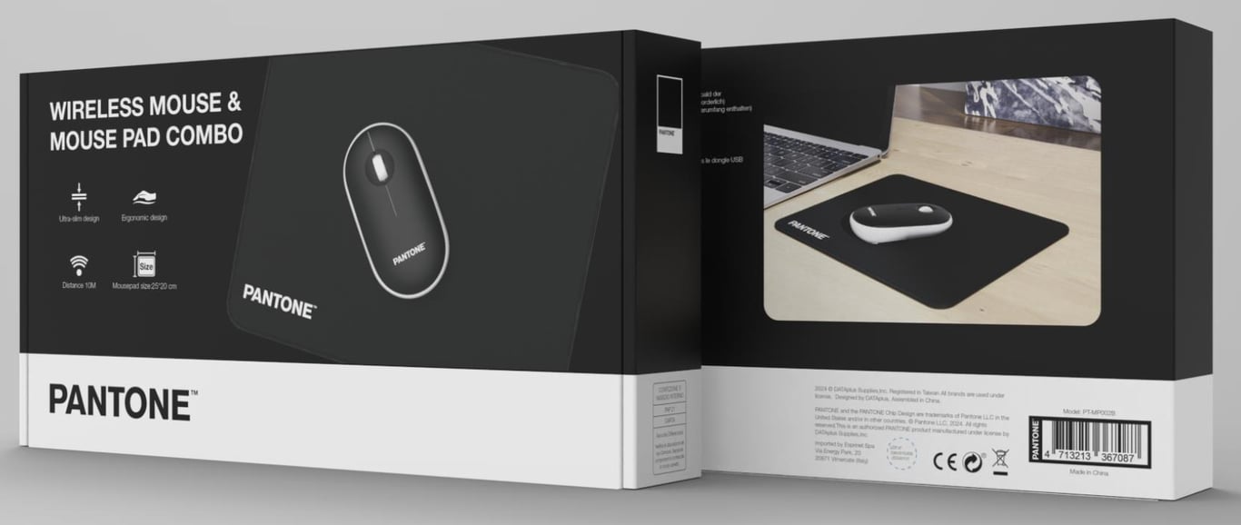 Souris Optique Celly PT-MP002B – Sans Fil 1200 DPI, Ambidextre, 3 Boutons - vue 5