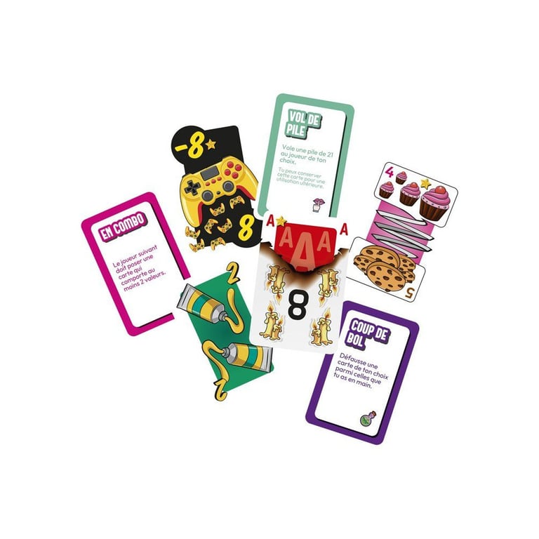 Un jeu de cartes fun et malin ou chaque tour peut tout faire basculer ! Atteins pile 21… si les cartes speciales ne viennent pas tout changer ! - vue 3
