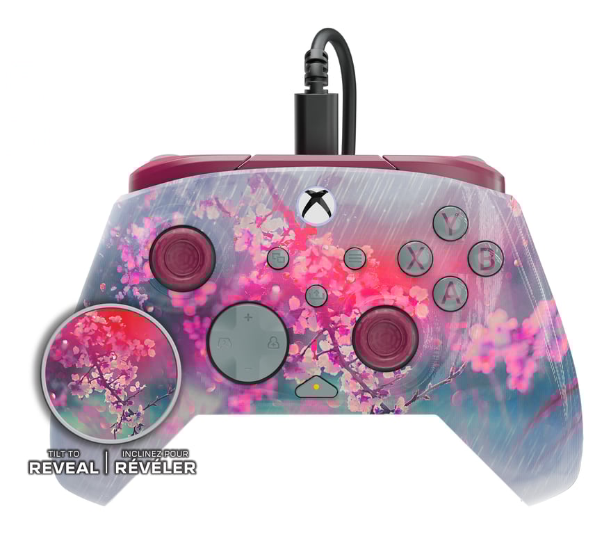 Turtle Beach Rematch Advanced Kyoto Bloom Manette de jeu filaire - Licence Xbox Series XS, Xbox One et PC avec Lenticulaire, multi-design, Boutons Programmables, Gâchettes et commandes audio - Neuf