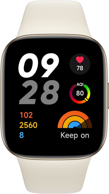 Xiaomi Redmi Watch 3 4,45 cm (1.75") AMOLED 42 mm Numérique 390 x 450  pixels Écran tactile Métallique GPS (satellite) - Xiaomi