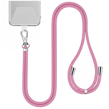 Jaym Correa para el cuello de 150 cm para smartphone de nailon con fijación universal Rosa