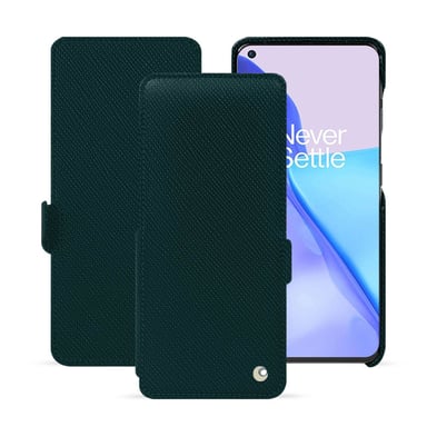 Housse cuir OnePlus 11 -  - Vert - Cuir saffiano