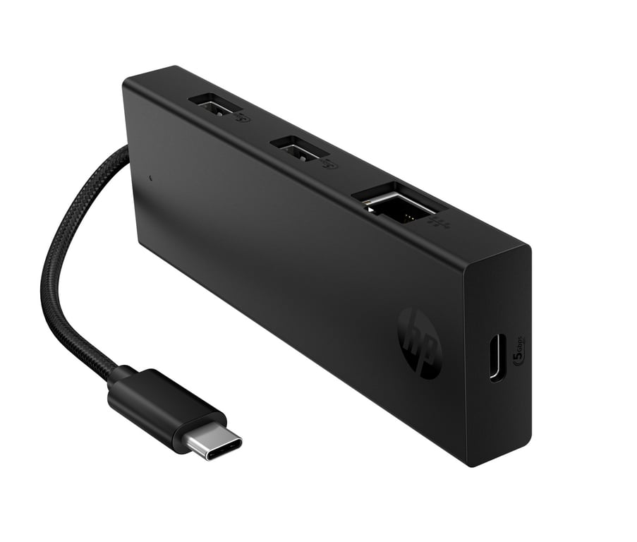HP Prtble USB C Hub EMEA INTL EN Loc Eur - vue 4