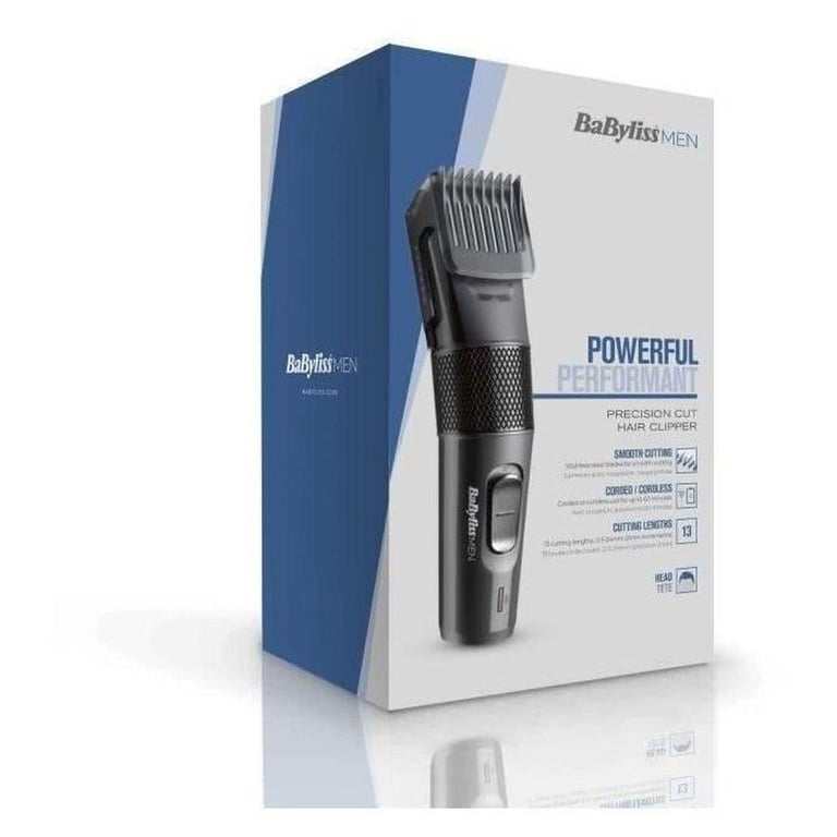 Tondeuse cheveux rechargeable BaByliss E786E lames acier inox 40 mm 13 hauteurs 0,5–24 mm Noir sans fil - Neuf