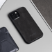 Cover in pelle scamosciata Alcantara per Apple iPhone 13 mini, nero notte