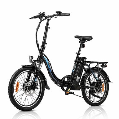 VéLo Électrique K7 | Moteur 250W | Batterie 36V 13Ah | Pneus 20 Pouces | Vitesse Max 25 km/h | Autonomie 40-65 km | Noir