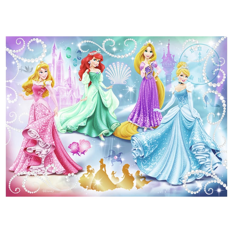 Puzzle 100 pièces : Princesses étincellantes Ravensburger Nathan - vue 4