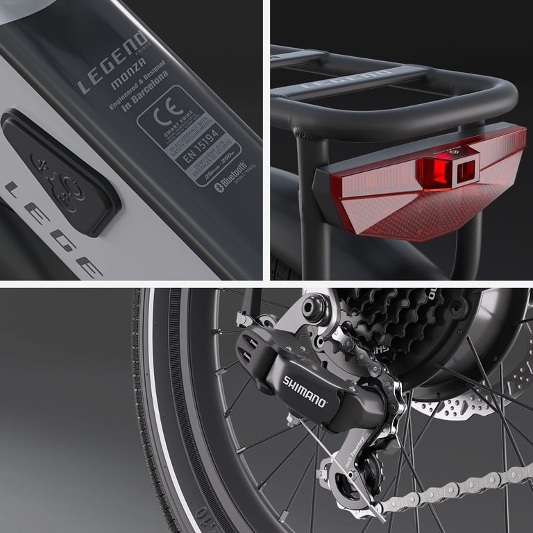 Vélo Électrique Pliable Smartbike Legend Monza – 250 W, Batterie 14 Ah, Autonomie 100 km - vue 3