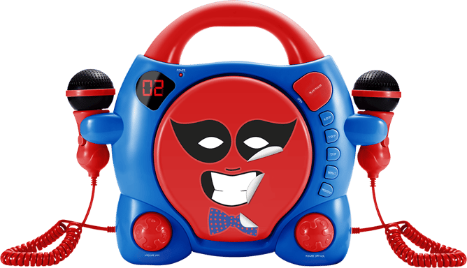 Lecteur CD CD59 Bigben bleu et rouge à personnaliser