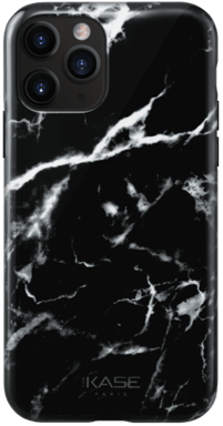 Custodia effetto marmo per Apple iPhone 11 Pro, Marquina Black