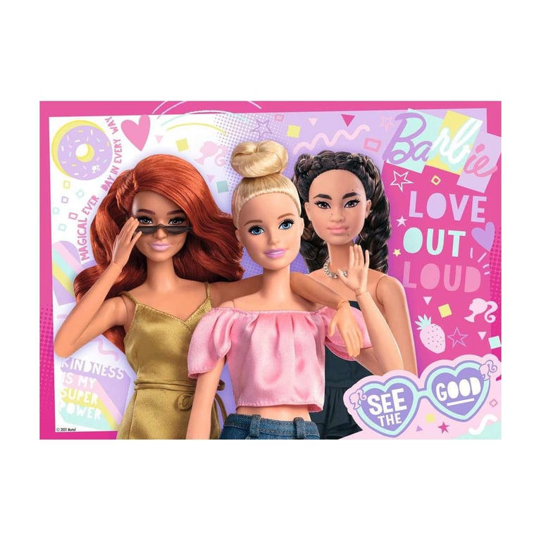 Puzzle 100 pièces : Barbie : Toujours voir le bon côté Ravensburger France - vue 4