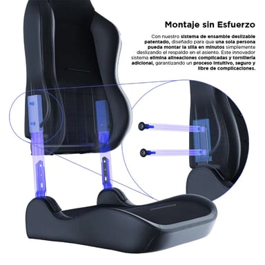 Chaise gaming Vertagear SL3800 HygennX Carbon Black – Ergonomie avancée, soutien lombaire ContourMax™, assise ventilée VertaAir™, tissu anti-odeurs nanotechnologie