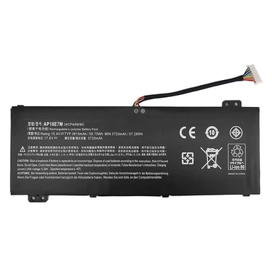 BATERÍA PARA PORTÁTIL ACER NITRO 5 AN515-54 AN515-55 ASPIRE A715-74G PREDATOR TRITON 300 PT315-51 AP18E7M