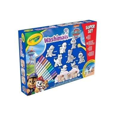 Washimals - Mis animales para colorear - CRAYOLA - Super Set 8 animales Patrulla - A partir de 3 años