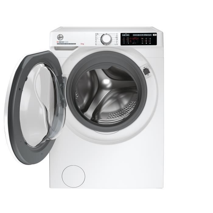 Lave linge hublot HOOVER H WASH 500 HW 28AM1 8 kg Induction 1200 trsmin Classe A Connecté Vapeur - vue 4