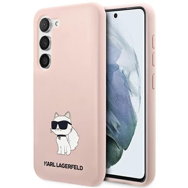 Funda de silicona Karl Lagerfeld Choupette para Samsung Galaxy S23, rosa