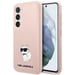 Custodia in silicone Karl Lagerfeld Choupette per Samsung Galaxy S23, rosa