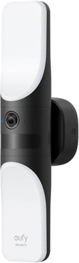 Eufy Security Wired Wall Light CAM S100, cámara de Seguridad para Exteriores, cámara 2K con iluminación de 1200 lúmenes, luz activada por Movimiento, IP65, Resistente al Agua, sin cuotas mensuales