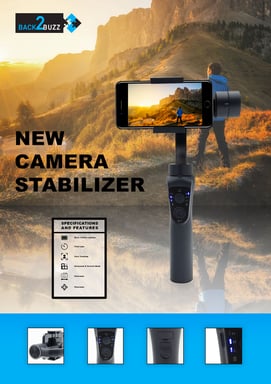 Back2buzz - Estabilizador de 360º de 3 ejes - Pack GoPro Premium