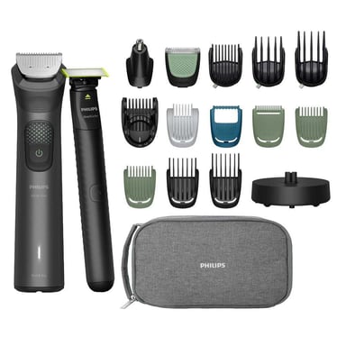 Tondeuse multifonctions Philips MG9531 15 pièces 11 sabots Noir et Gris